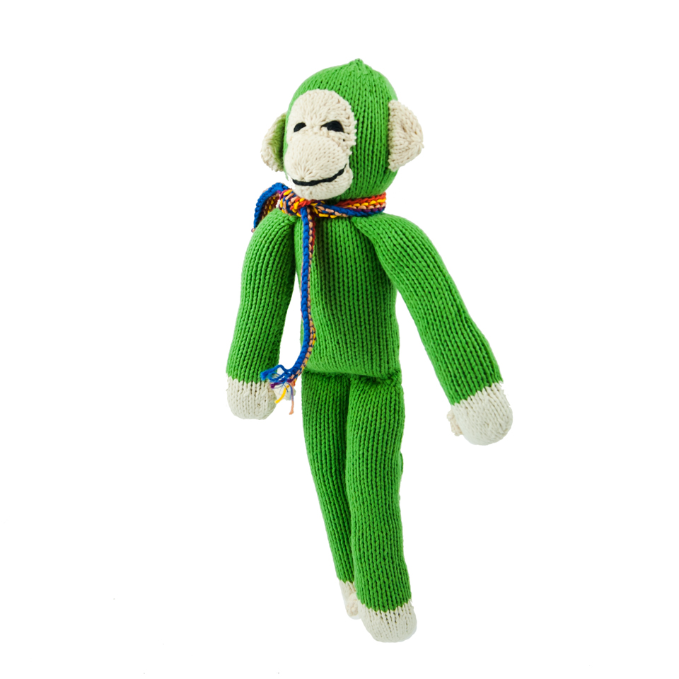 Le singe JOSEPH est disponible en 2 tailles S & M et en de nombreuses couleurs  (ici en vert prairie taille M).