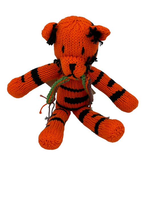 Doudou tigre à longues pattes - Peluche éco-responsable en coton bio - MILO - Studio Matongé