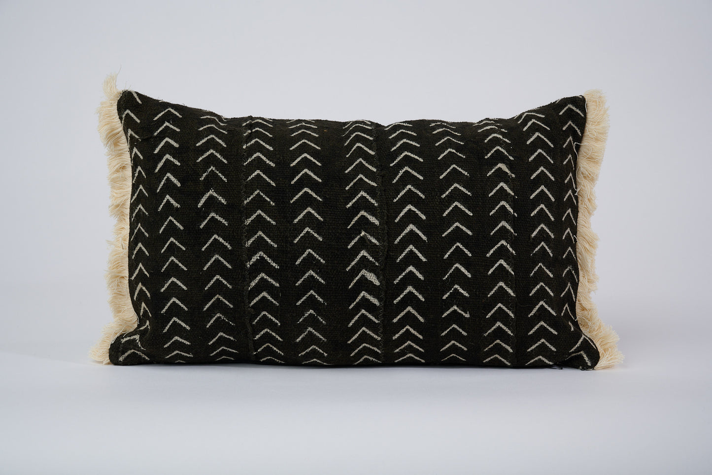 Housse de coussin éthnique - Mudcloth Bogolan noir - LAFUDHI